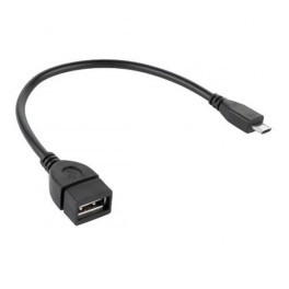 Kábel USB zás A - zástr. micro USB 20cm OTG