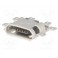 Zásuvka; USB B micro; na PCB; SMT; PIN:5;vodorovny