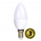 Žiarovka LED C37 E14 6W biela studená SOLIGHT